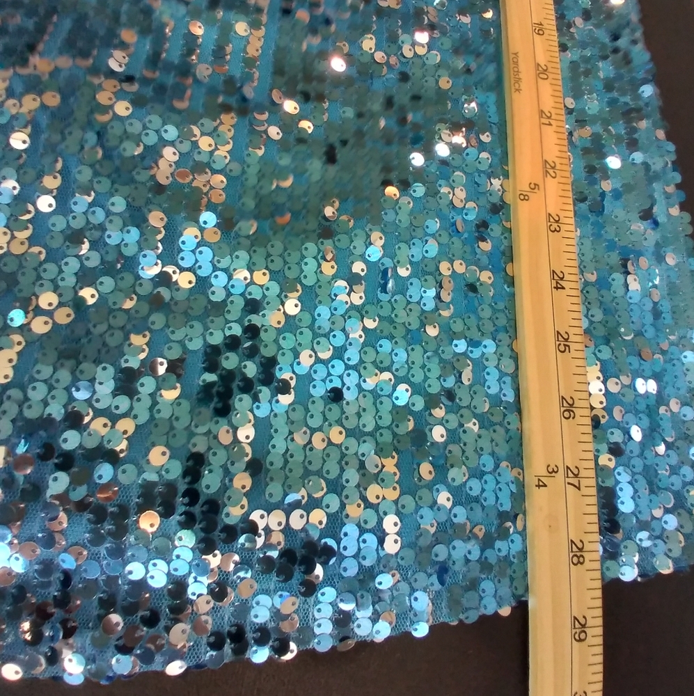 NWT Anna Kaci Blue Sequinned Sparkle & Shine Womens Top Size 3X Mobwife Glam - Picture 5 of 11